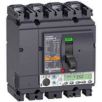 Автоматический выключатель 4П M6.2E 160A NSX250R(200кА при 415В, 45кА при 690B) | код. LV433527 | Schneider Electric 
